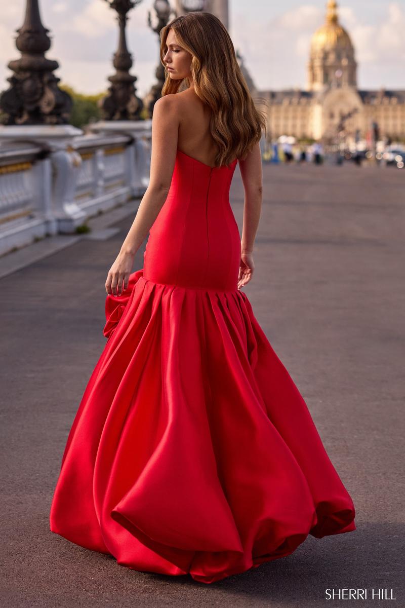 Sherri Hill Dress 57845 - Strapless Fit and Flare Gown