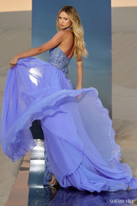 Sherri Hill Dress 67005 - Halter Neckline, Long Length, Fit and Flare Silhouette