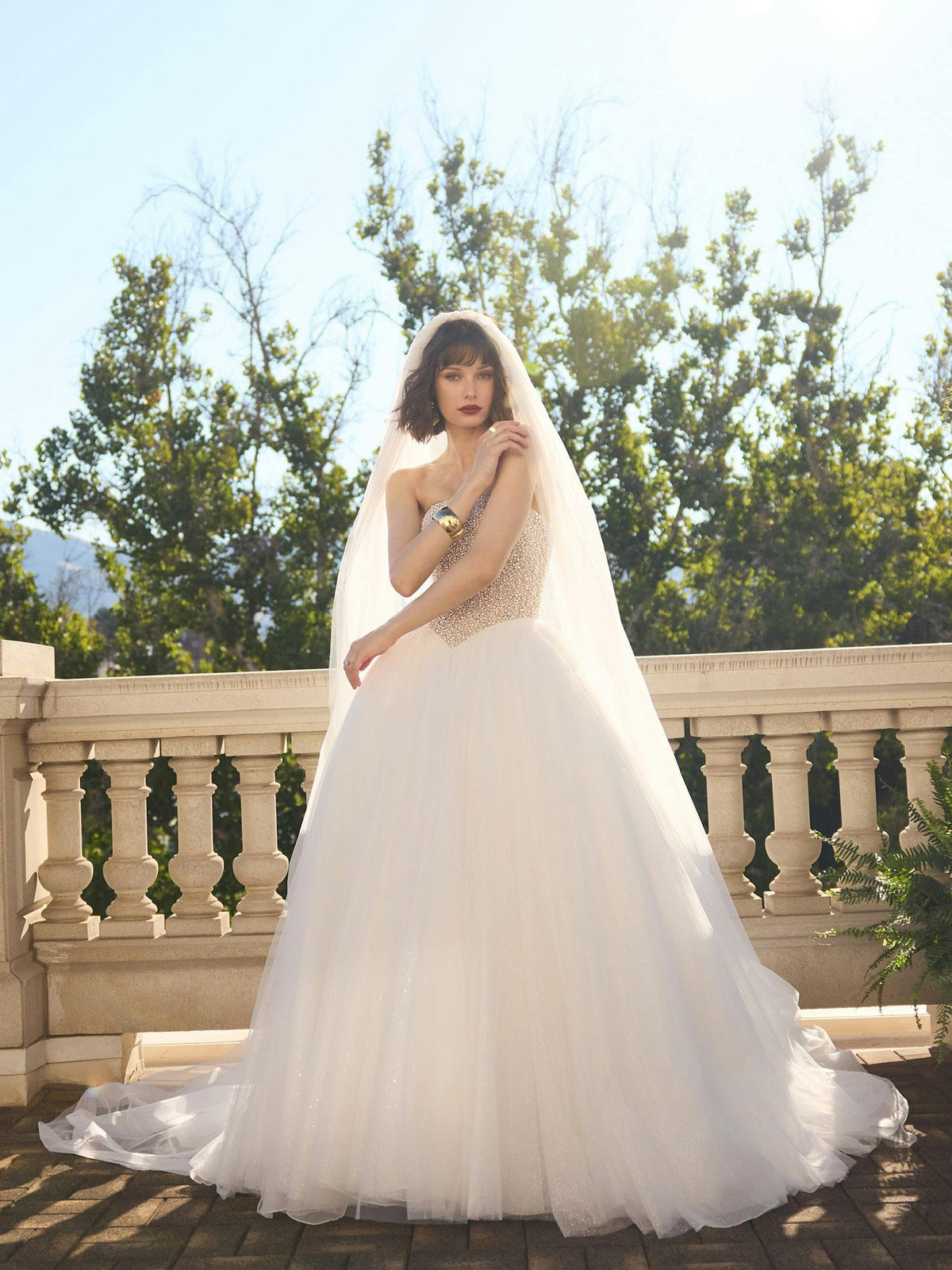 34331 - Beaded Tulle Ballgown