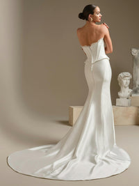 34334 - Sleek and Modern Two Piece Wedding Gown