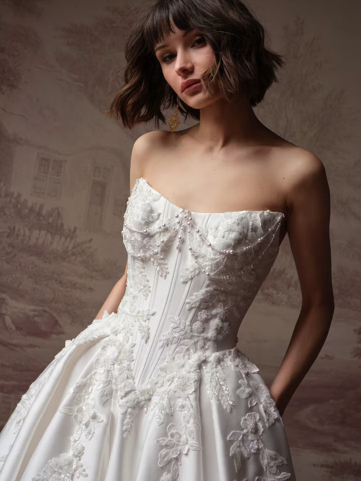 34844-Fairytale Romance Couture Lace Wedding Dress