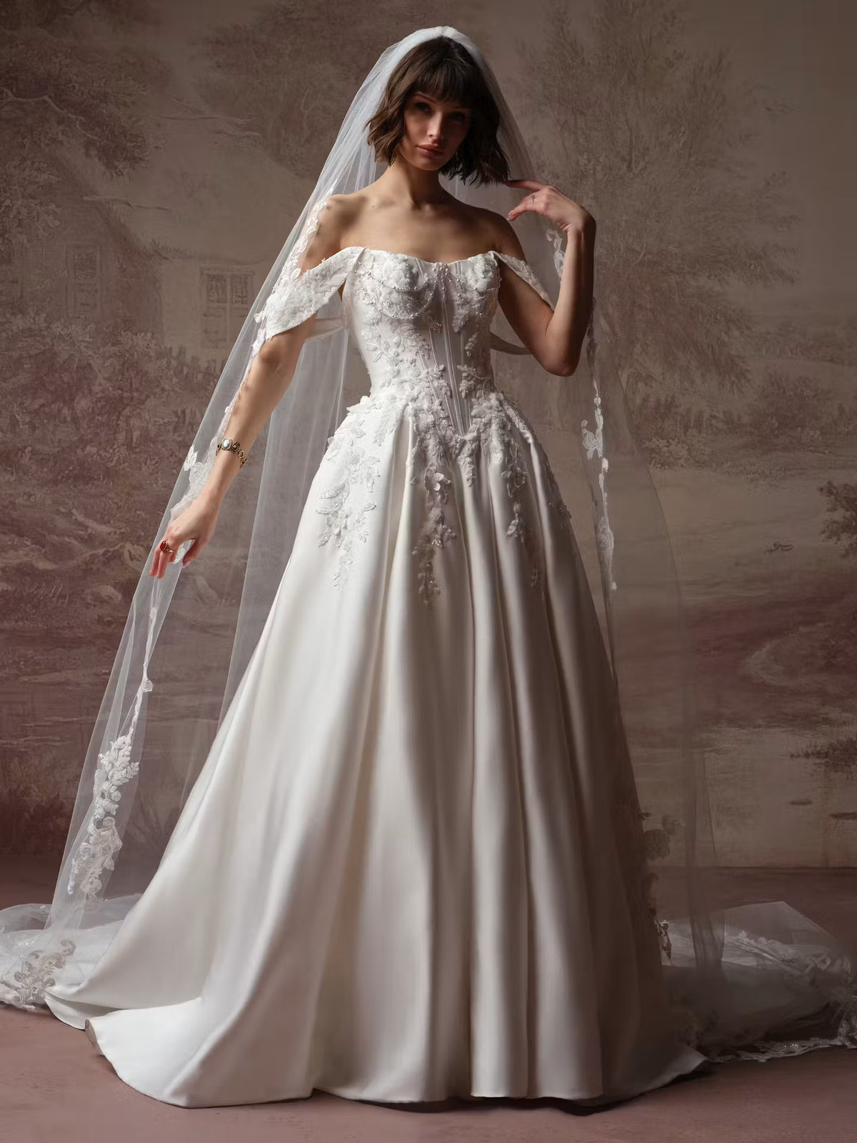 34844-Fairytale Romance Couture Lace Wedding Dress