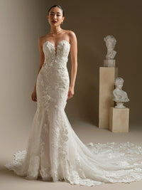 34335 - Refined Fit and Flare with Beaded Lace