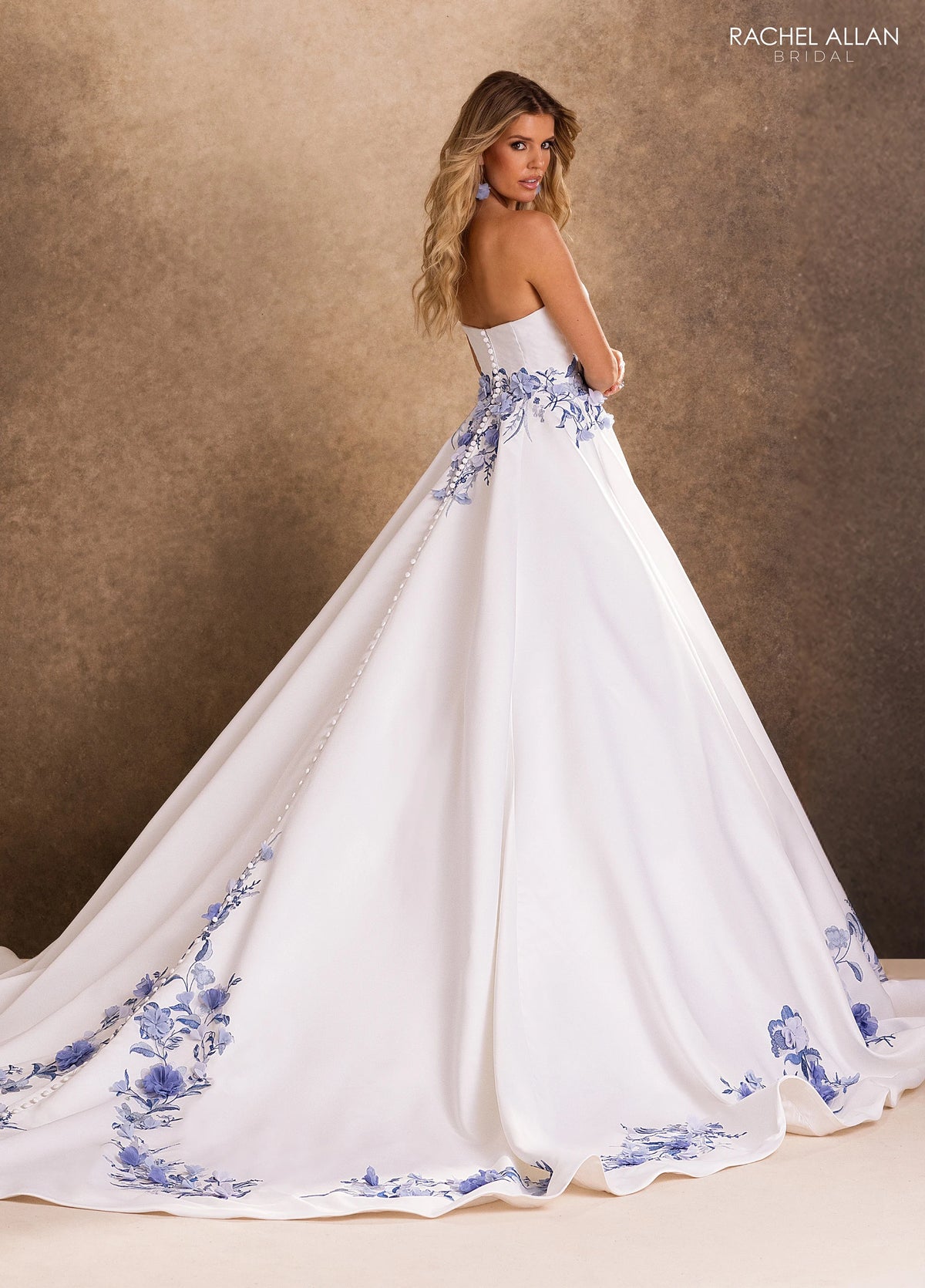 35047-Clasic Matte Satin Strapless Ball Gown