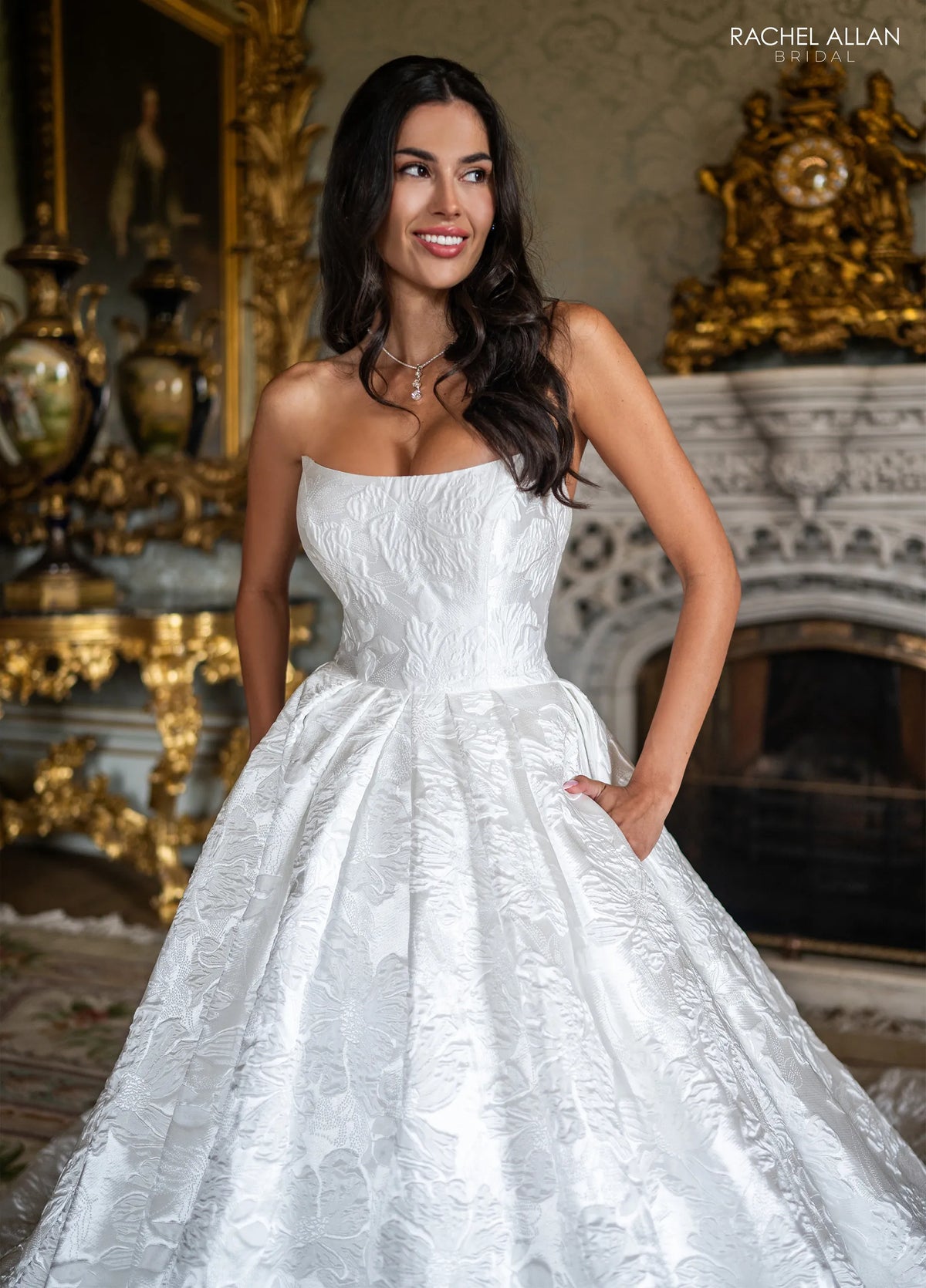 34525 - Sophisticated Brocade Ballgown