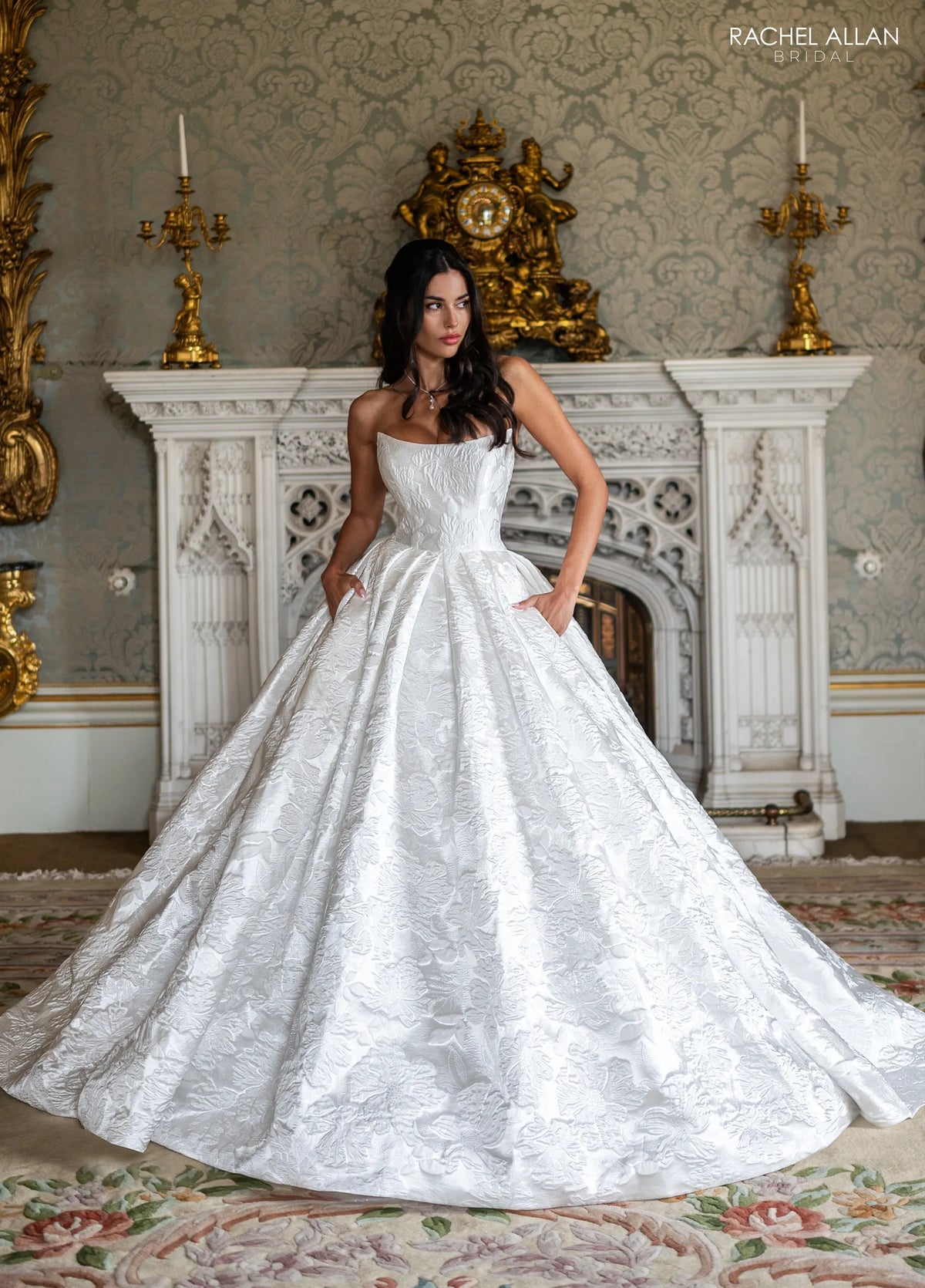 34525 - Sophisticated Brocade Ballgown