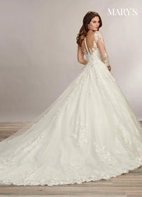 35044-Lace and Glitter Plus Size Ball Gown