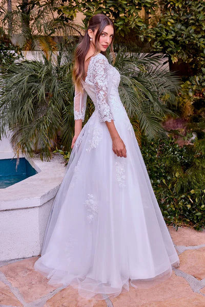 33713-High Neck Timeless Ball Gown
