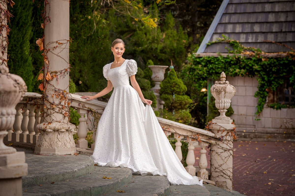 33861 - Whimsical Crochet Lace A-Line