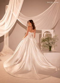 33454 - Ball Gown Wedding Dress with Full Skirt & Regal Design