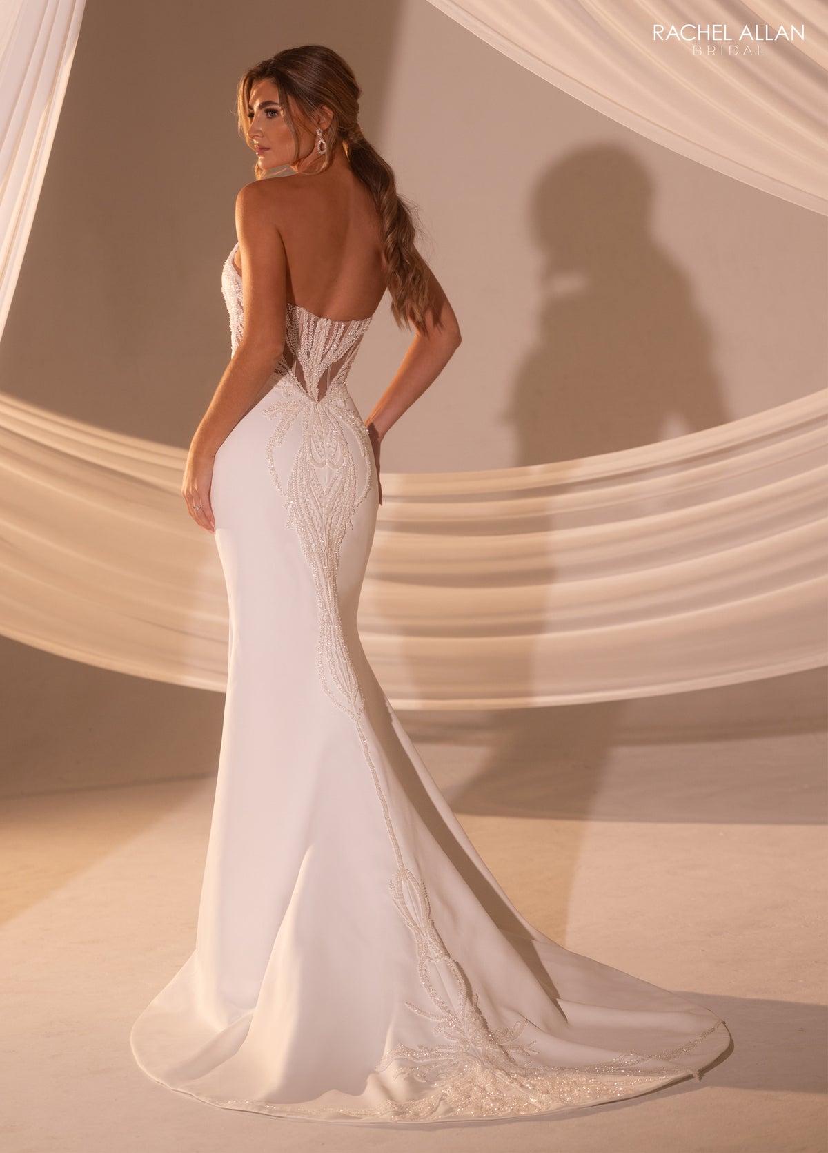 33455 - Fit and Flare Wedding Dress with Figure-Flattering Shape