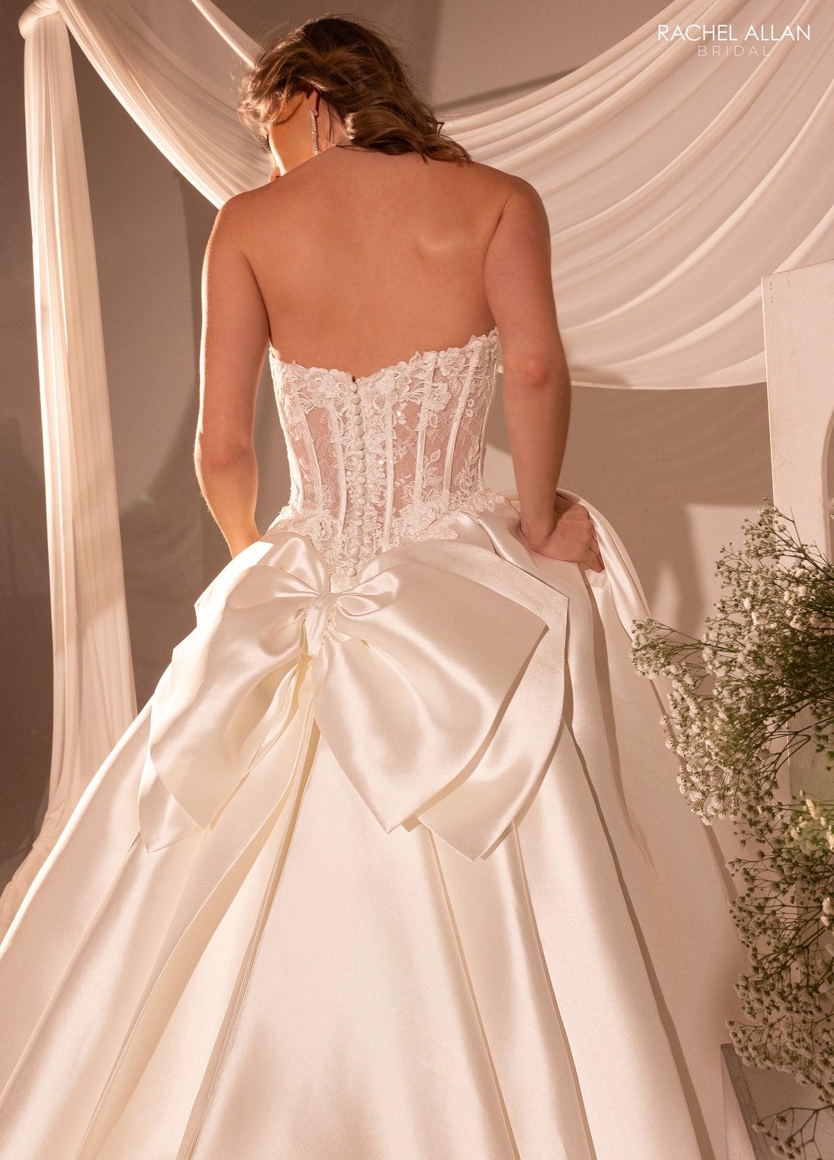 33454 - Ball Gown Wedding Dress with Full Skirt & Regal Design