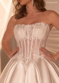 33454 - Ball Gown Wedding Dress with Full Skirt & Regal Design