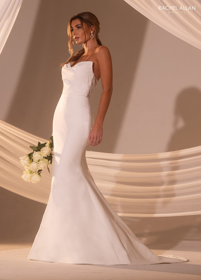 33455 - Fit and Flare Wedding Dress with Figure-Flattering Shape