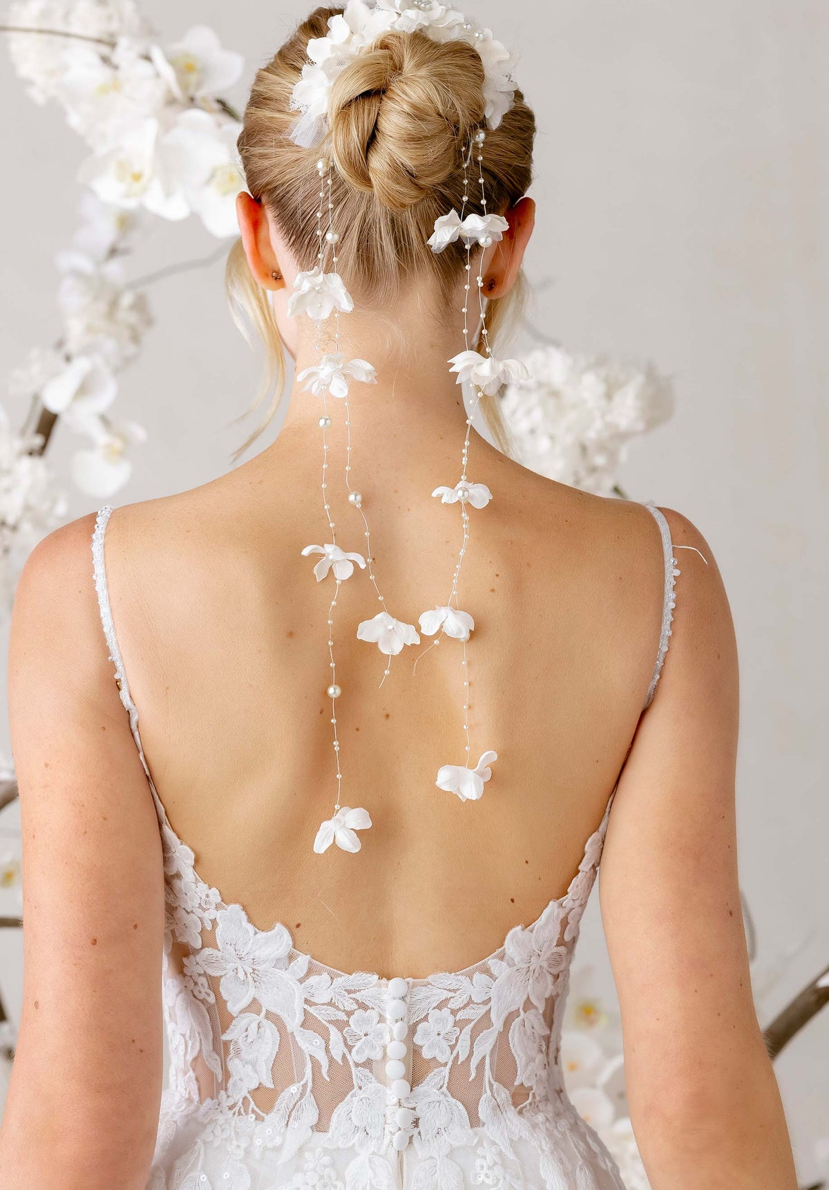 33692 - Soft A-Line with Romantic Lace and Scoop Back