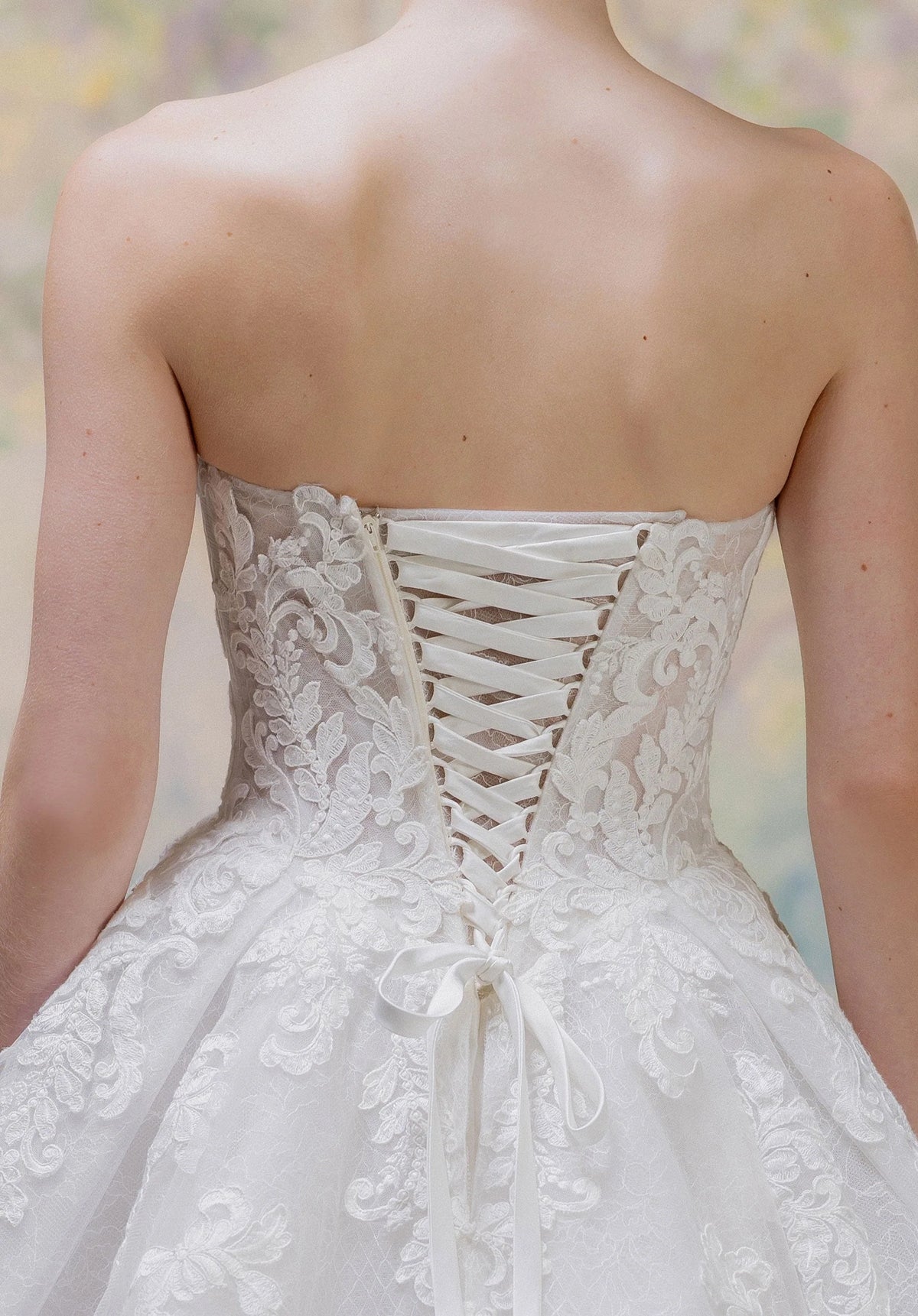 34761-Strapless Sweetheart Neckline Ball Gown Plus Size Wedding Dress