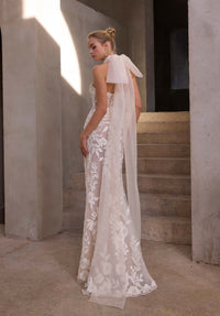 33451 - Chic Fit and Flare Wedding Dress for a Glamorous Look