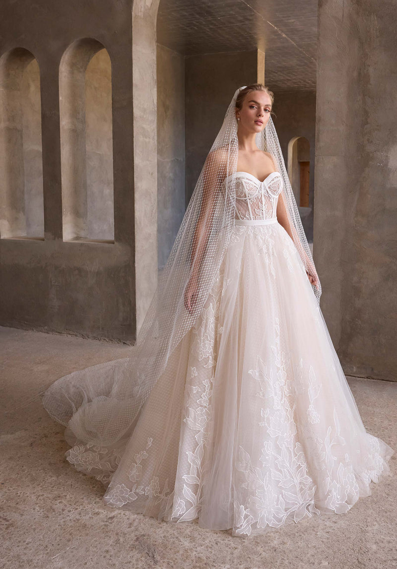 33444 - A-Line Wedding Dress with Timeless Silhouette