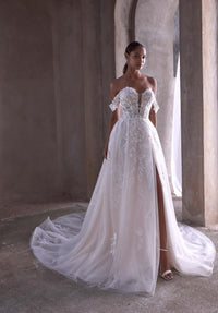 33445 - A-Line Wedding Dress with Timeless Silhouette