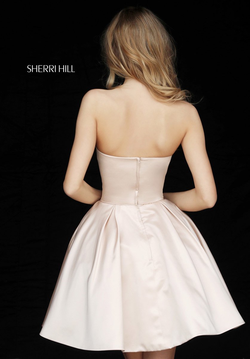 Sherri Hill Dress 51390 Strapless Short A-Line with Embellishments