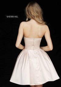Sherri Hill Dress 51390 Strapless Short A-Line with Embellishments