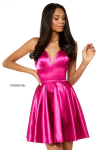 Sherri Hill Dress 52291 - Plunging Neckline Short A-Line