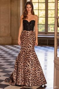 Sherri Hill Dress 57622 Strapless Fit and Flare