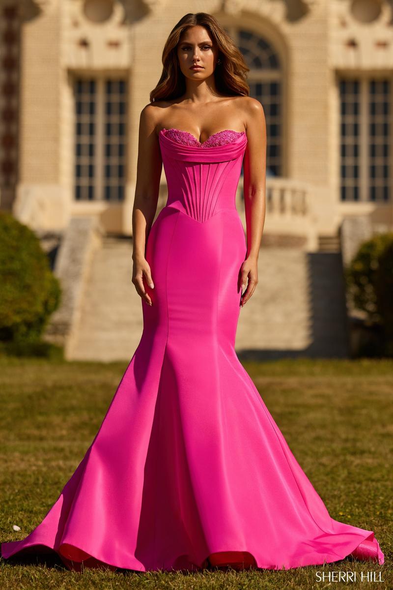 Sherri Hill Dress 57626 - Sweetheart Neckline, Fit and Flare Silhouette