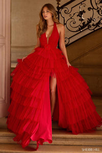 Sherri Hill Dress 57630 - Plunging Neckline, Long A-Line Silhouette