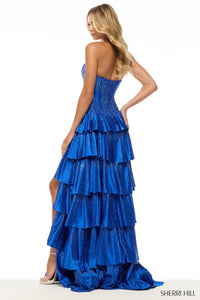 Sherri Hill Dress 57639 - Strapless Tiered A-Line Gown