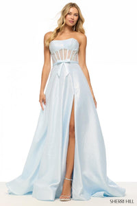 Sherri Hill Dress 57697 - Strapless A-Line with Corset Bodice