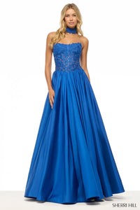 Sherri Hill Dress 57715 - Strapless Ballgown with Lace Bodice