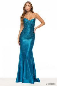 Sherri Hill Dress 57794 - Strapless Sweetheart Long Fitted Gown
