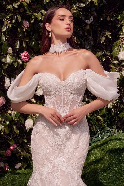 33054-Sweetheart Neckline Strapless Mermaid Wedding Gown