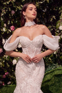 33054-Sweetheart Neckline Strapless Mermaid Wedding Gown