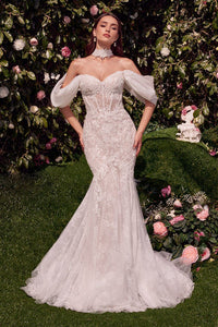 33054-Sweetheart Neckline Strapless Mermaid Wedding Gown