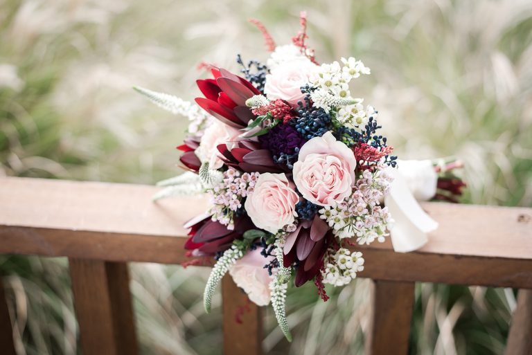 Close up of the bouquet