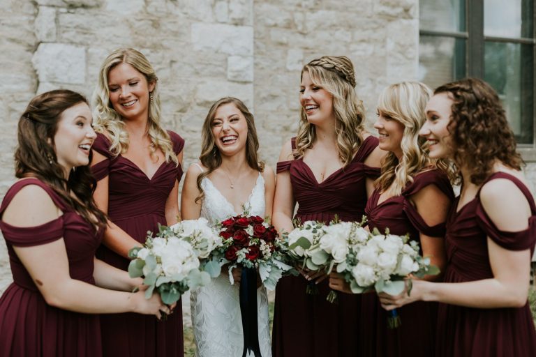 A Norman's bride and her bridesmaids.