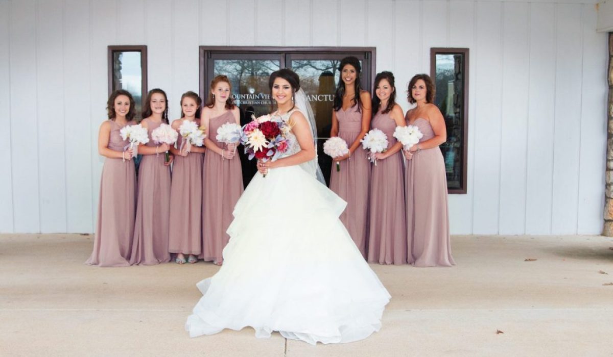 A Norman's bride and her bridesmaids.